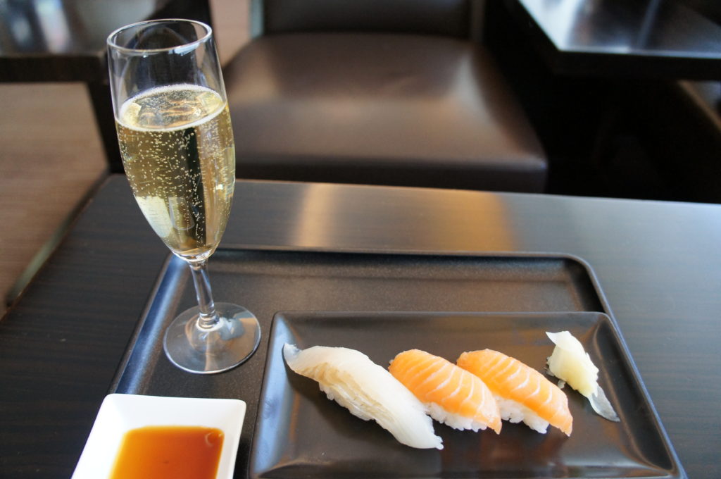 シャンパンとお寿司