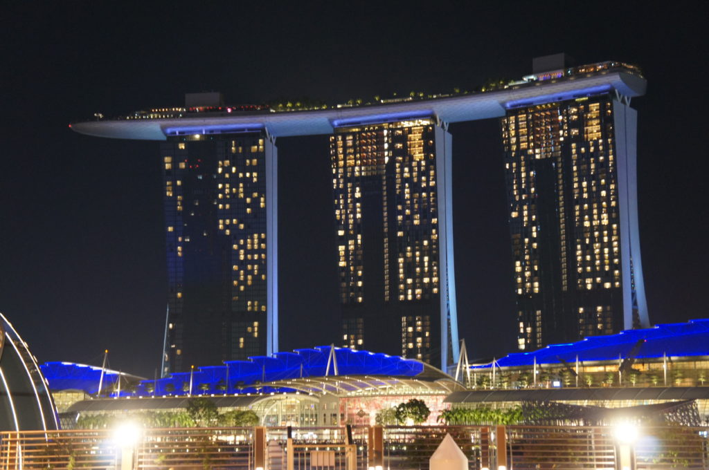 マリーナベイサンズ夜景