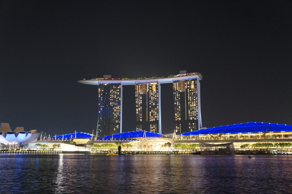マリーナベイサンズ夜景