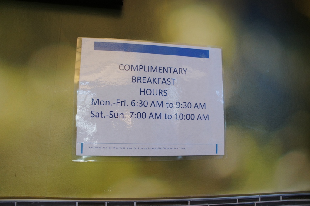 フェアフィールドイン朝食