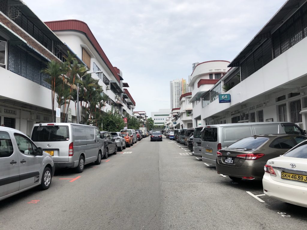 阿昌粥に向かう道路