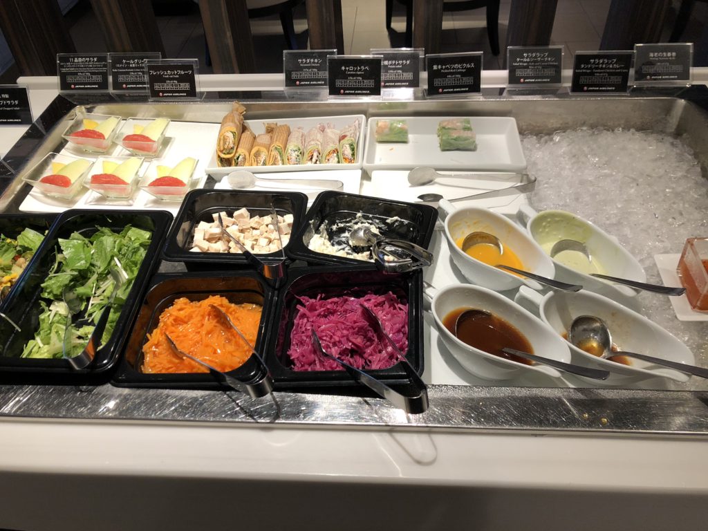 JALファーストクラスラウンジ食べ物