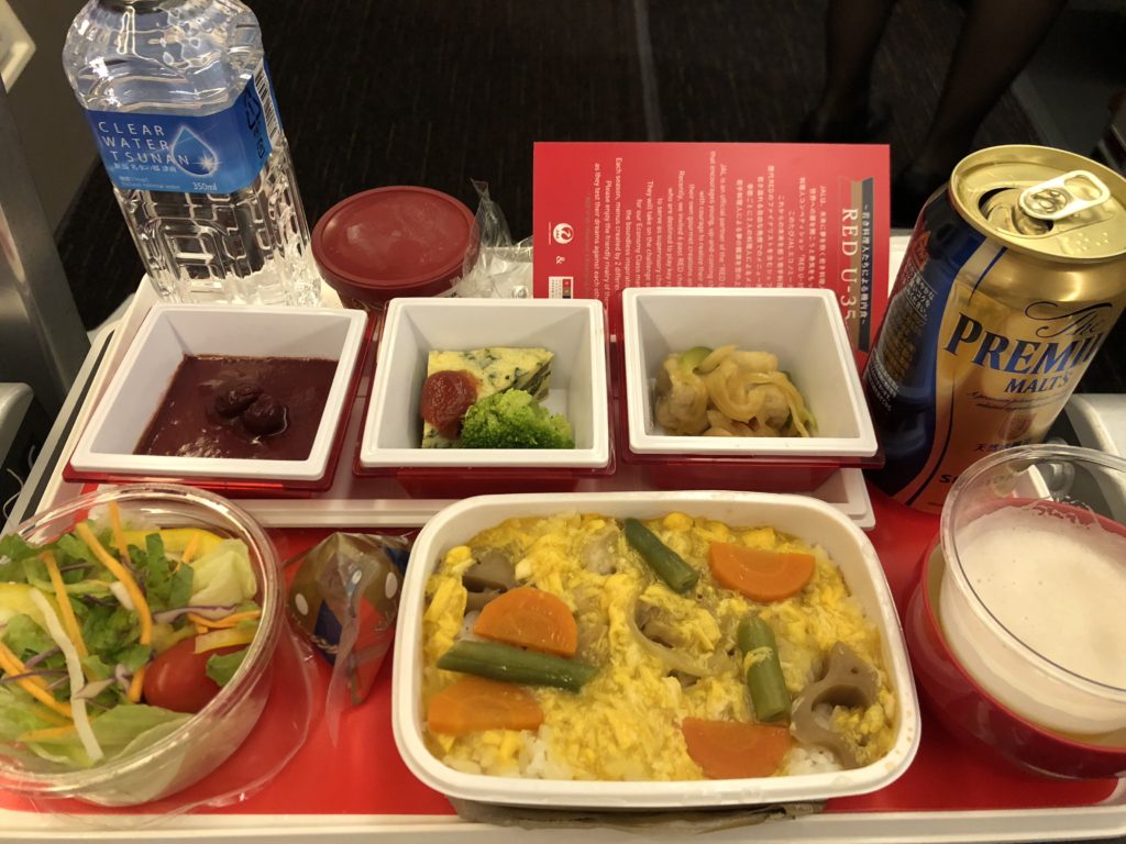 JALエコノミー機内食