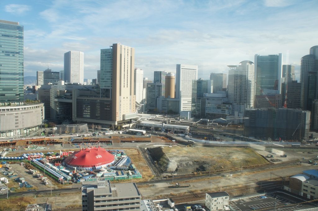 ウェスティンホテル大阪お部屋からの景色