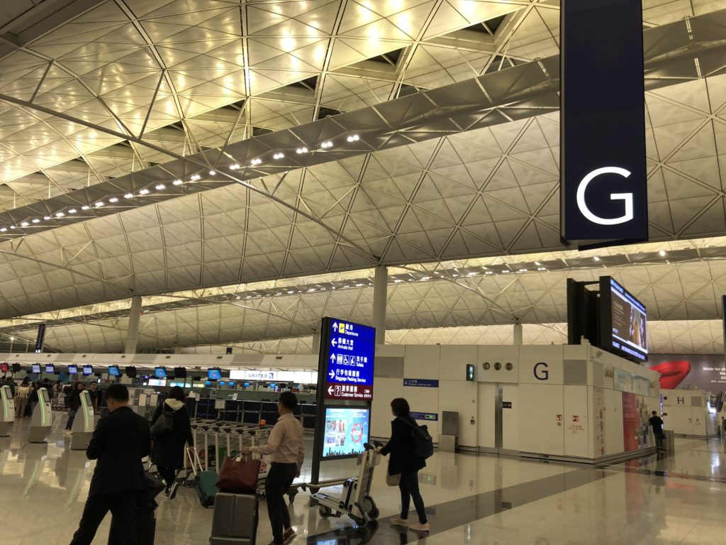 香港国際空港Gカウンター