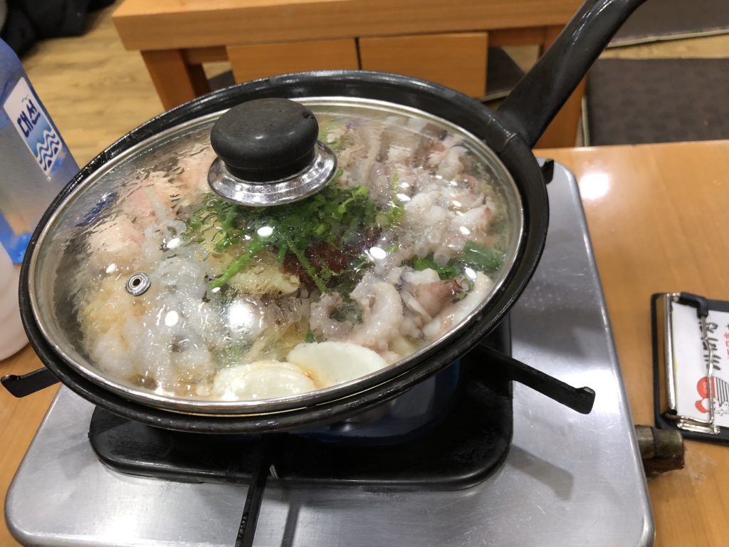 タコとエビ炒め