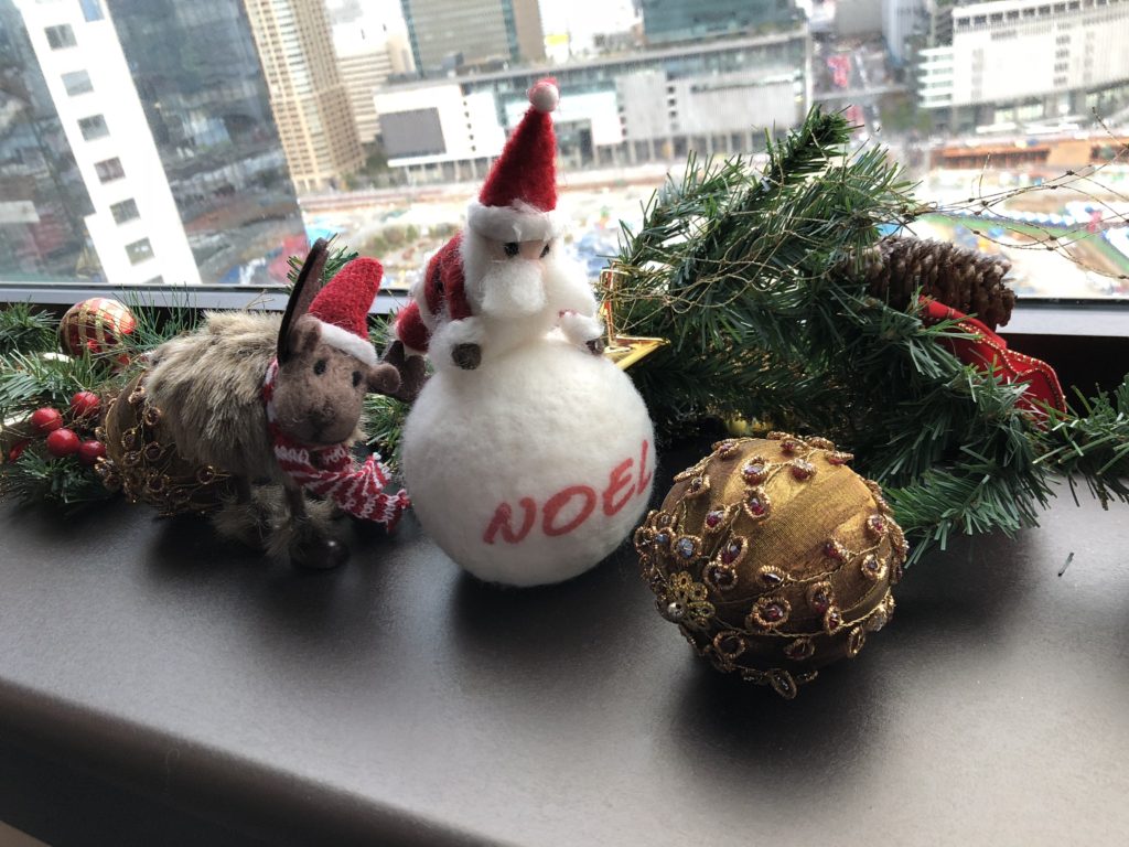 クラブラウンジの飾り