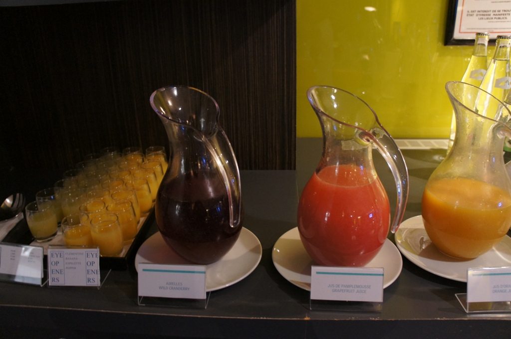 クラブラウンジの朝食