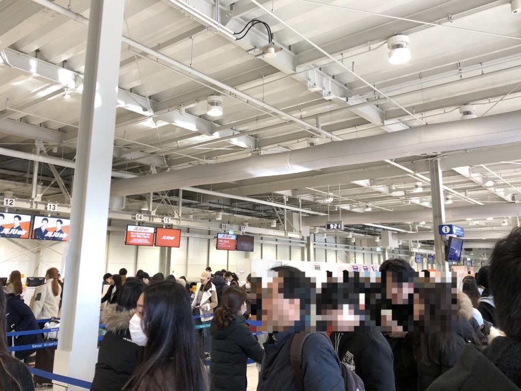 チェジュ航空チェックインカウンター