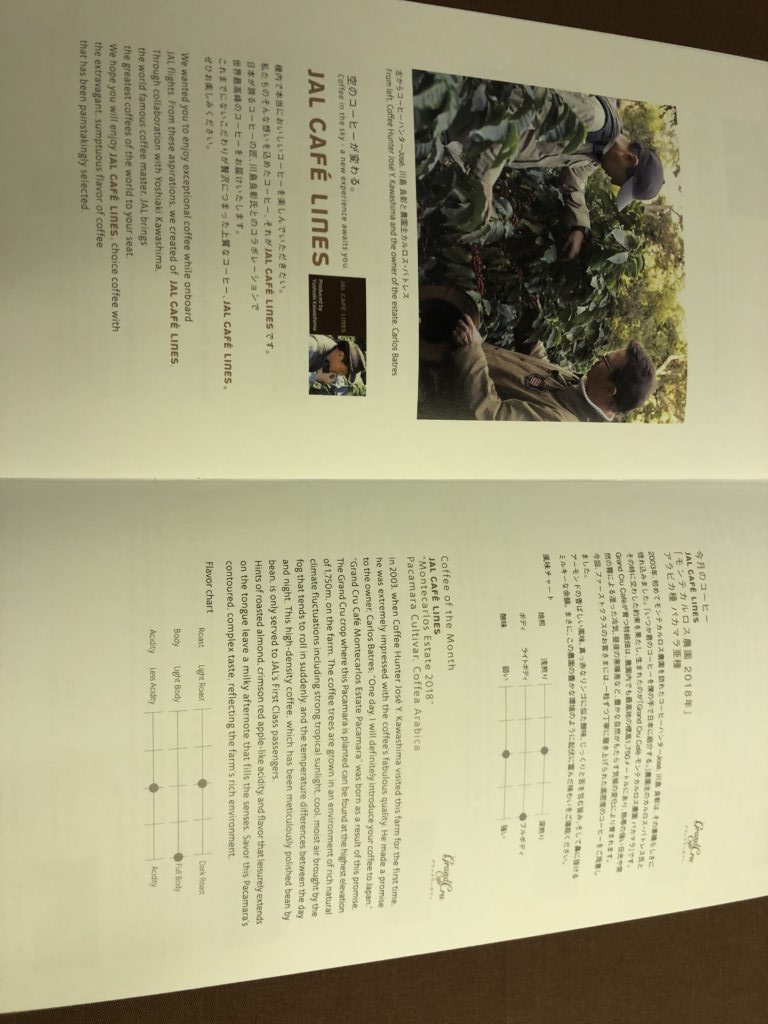 機内食メニュー