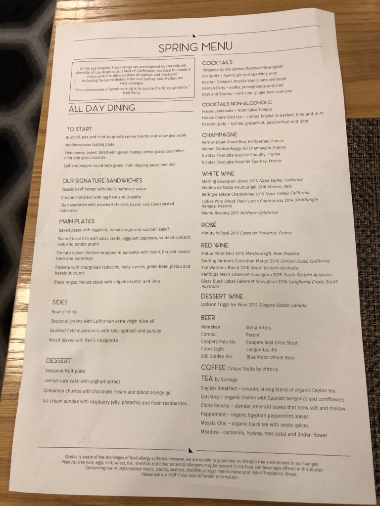 カンタスファーストラウンジ