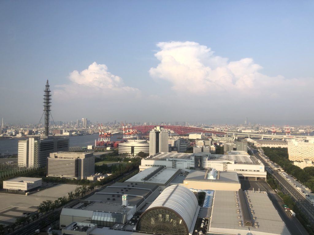 ハイアットリージェンシー大阪クラブラウンジからの景色