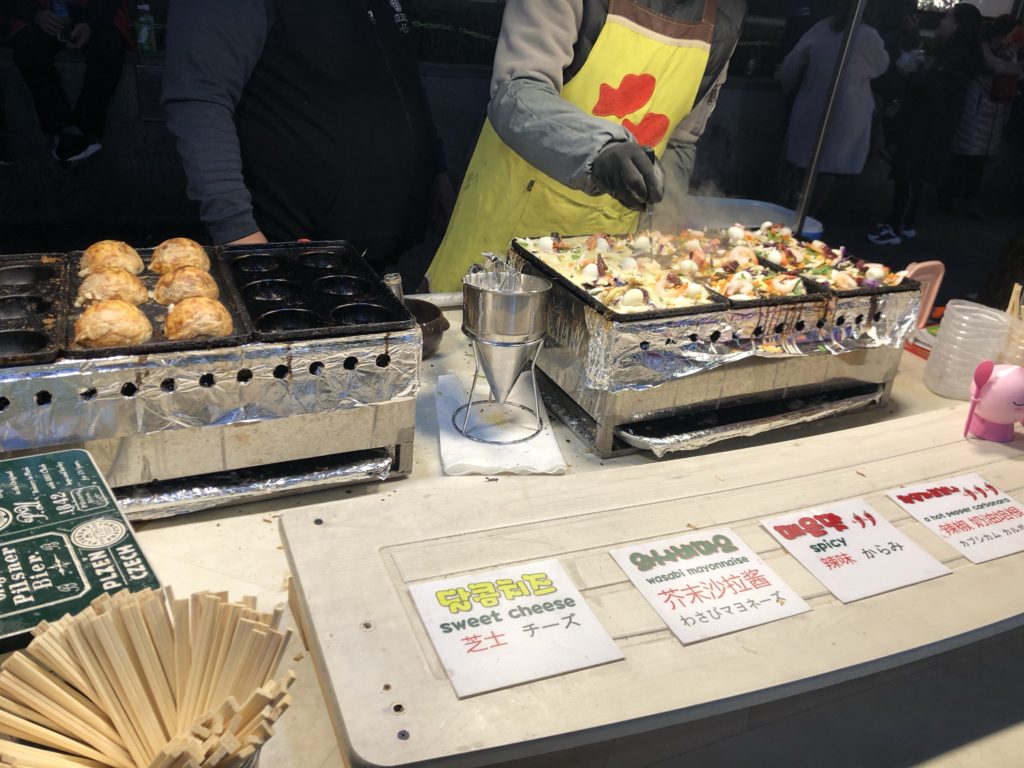 明洞のたこ焼き屋台