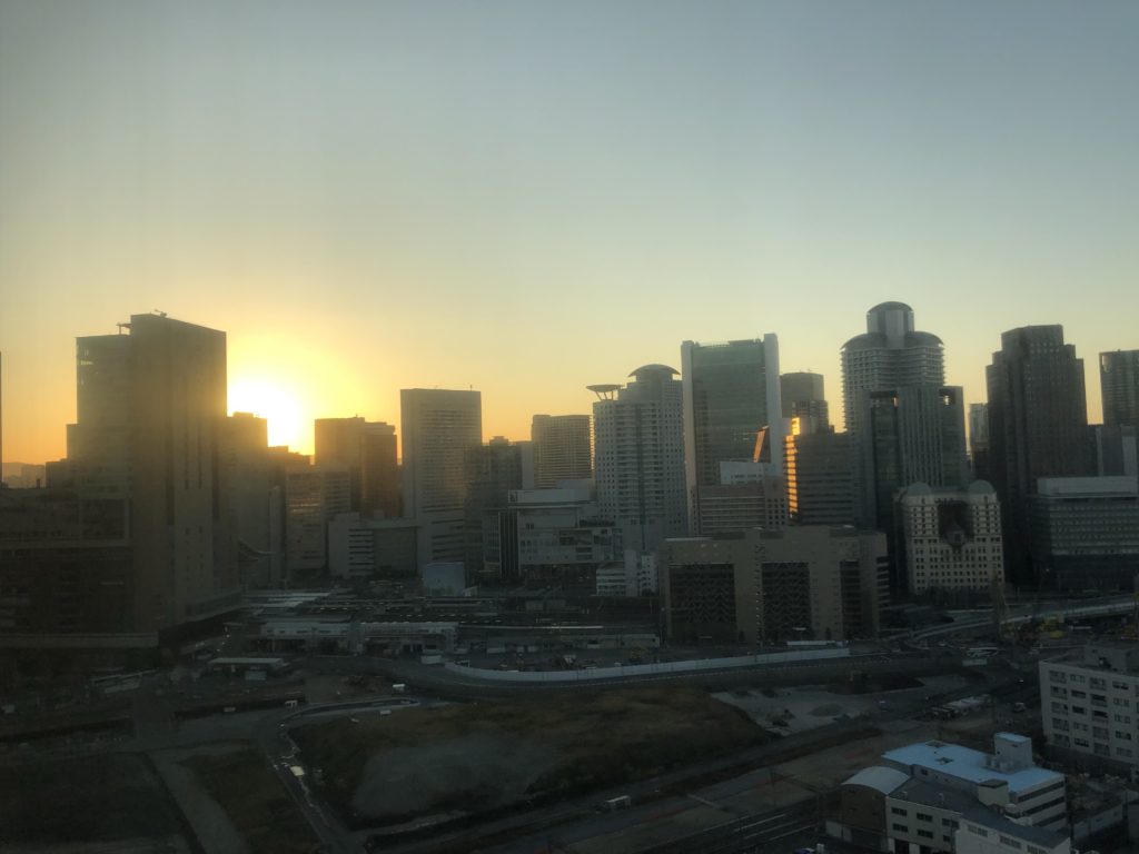 ウェスティン大阪お部屋からの景色