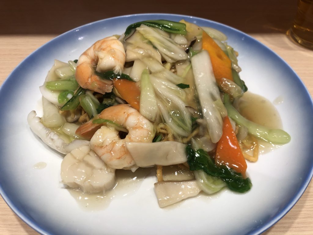 ５５１の海鮮揚げそば