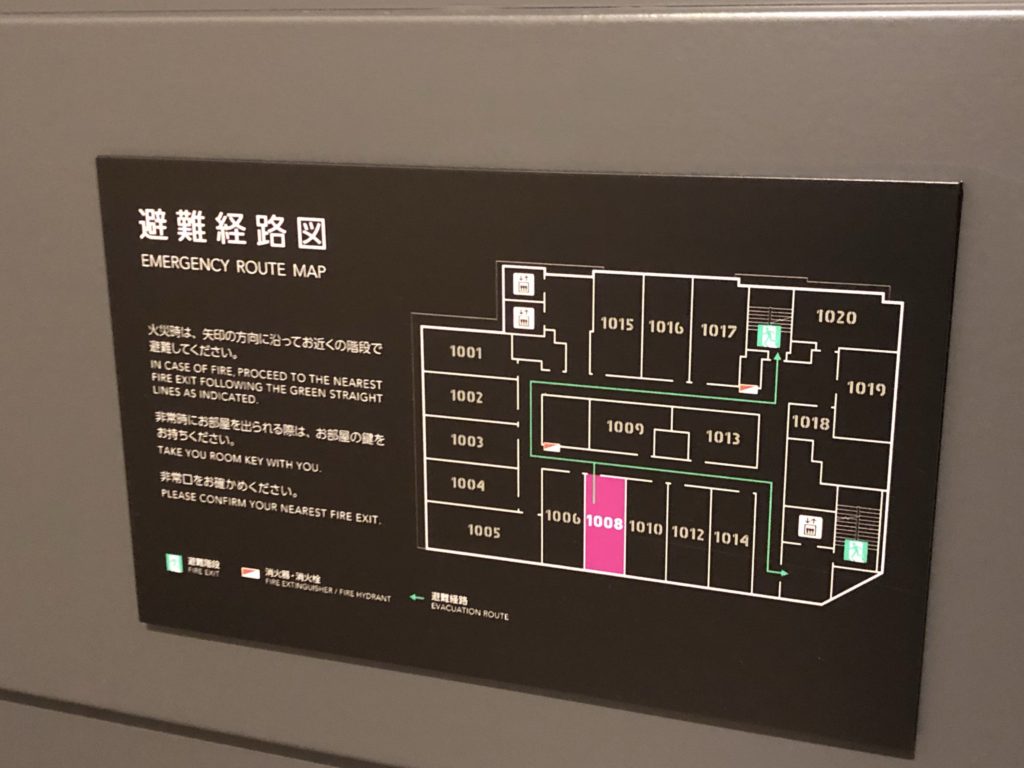 moxy大阪本町お部屋配置