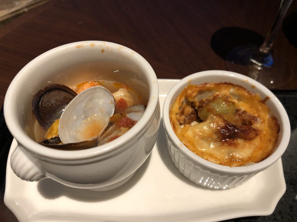 横浜ベイシェラトンカクテルタイム・グラタンとスープ