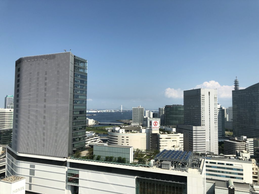 横浜ベイシェラトンクラブラウンジからの景色