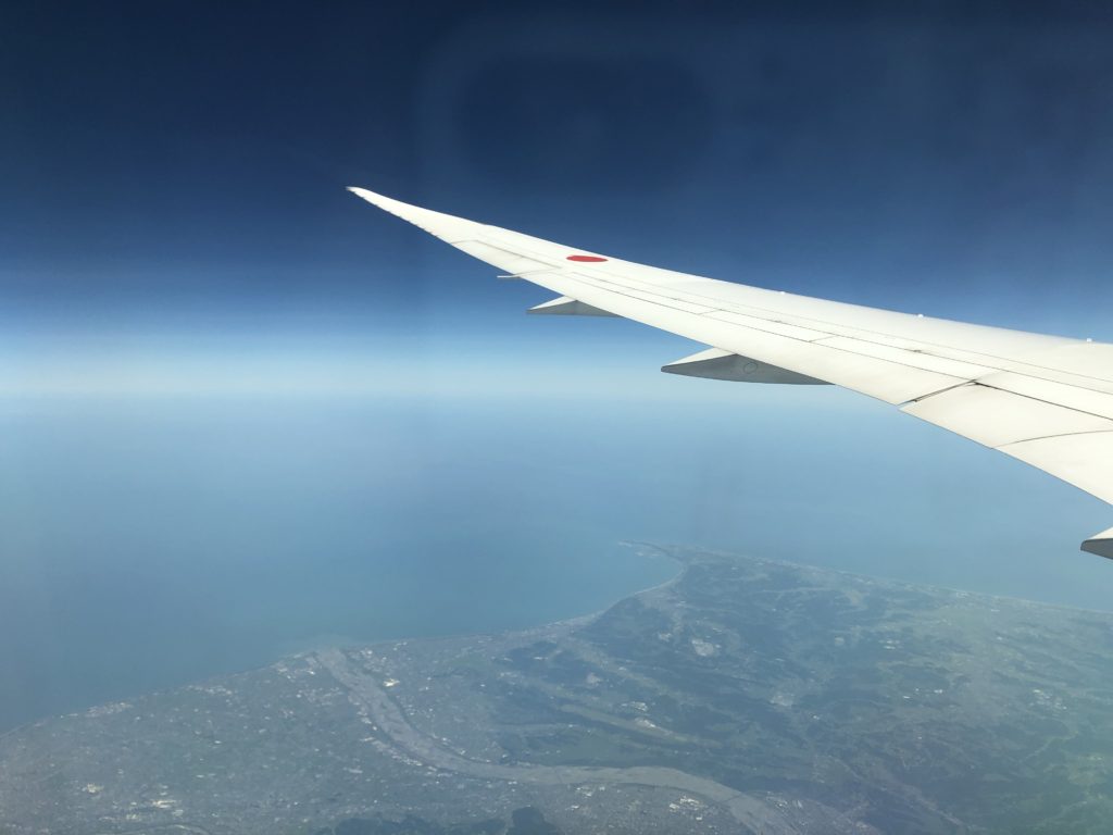 飛行機からの景色