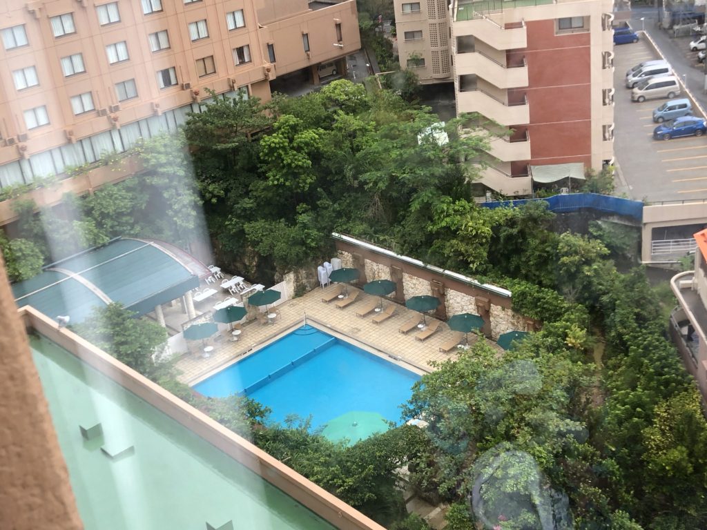 沖縄ハーバービューホテルお部屋からの景色