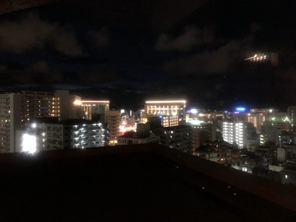 沖縄ハーバービューホテルクラブラウンジからの景色
