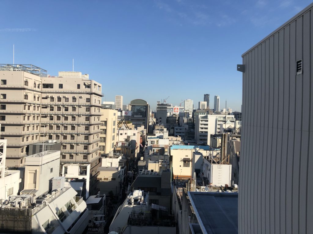 コンフォートホテルお部屋からの景色