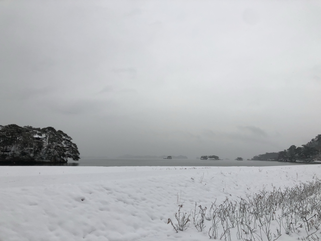 21 年末年始 雪の仙台 雪の松島観光 雄島 びあはログ