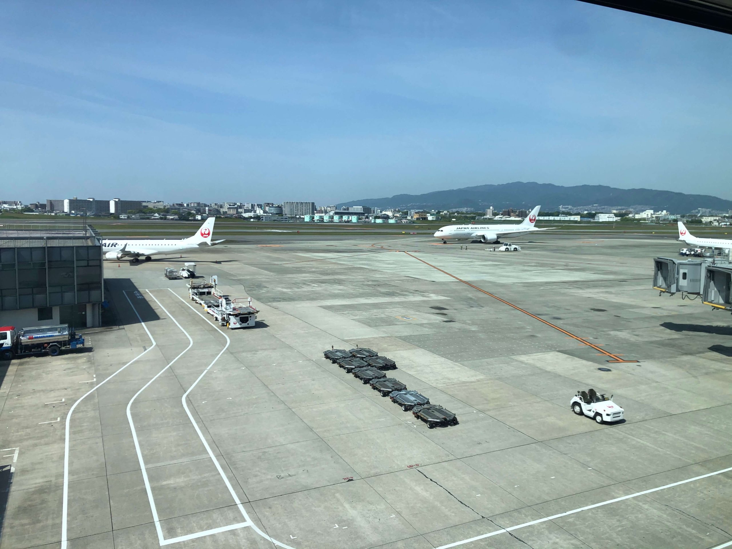 伊丹空港ダイヤモンドプレミアラウンジからの景色