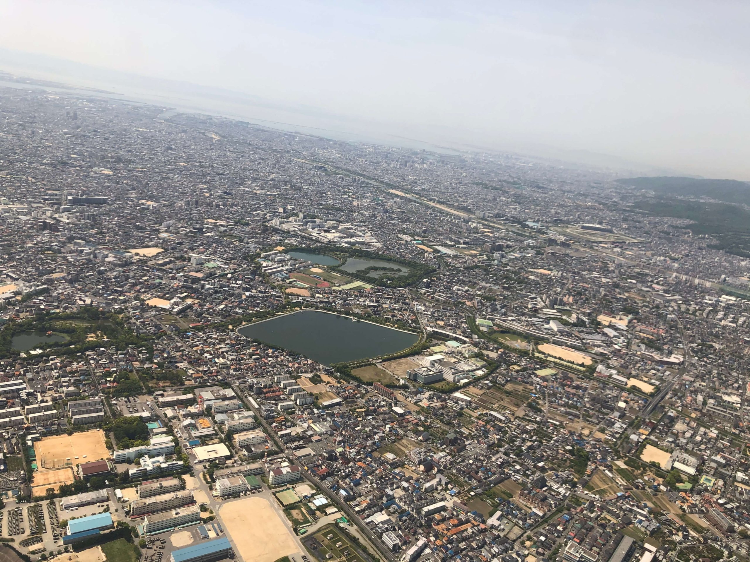 飛行機からの景色
