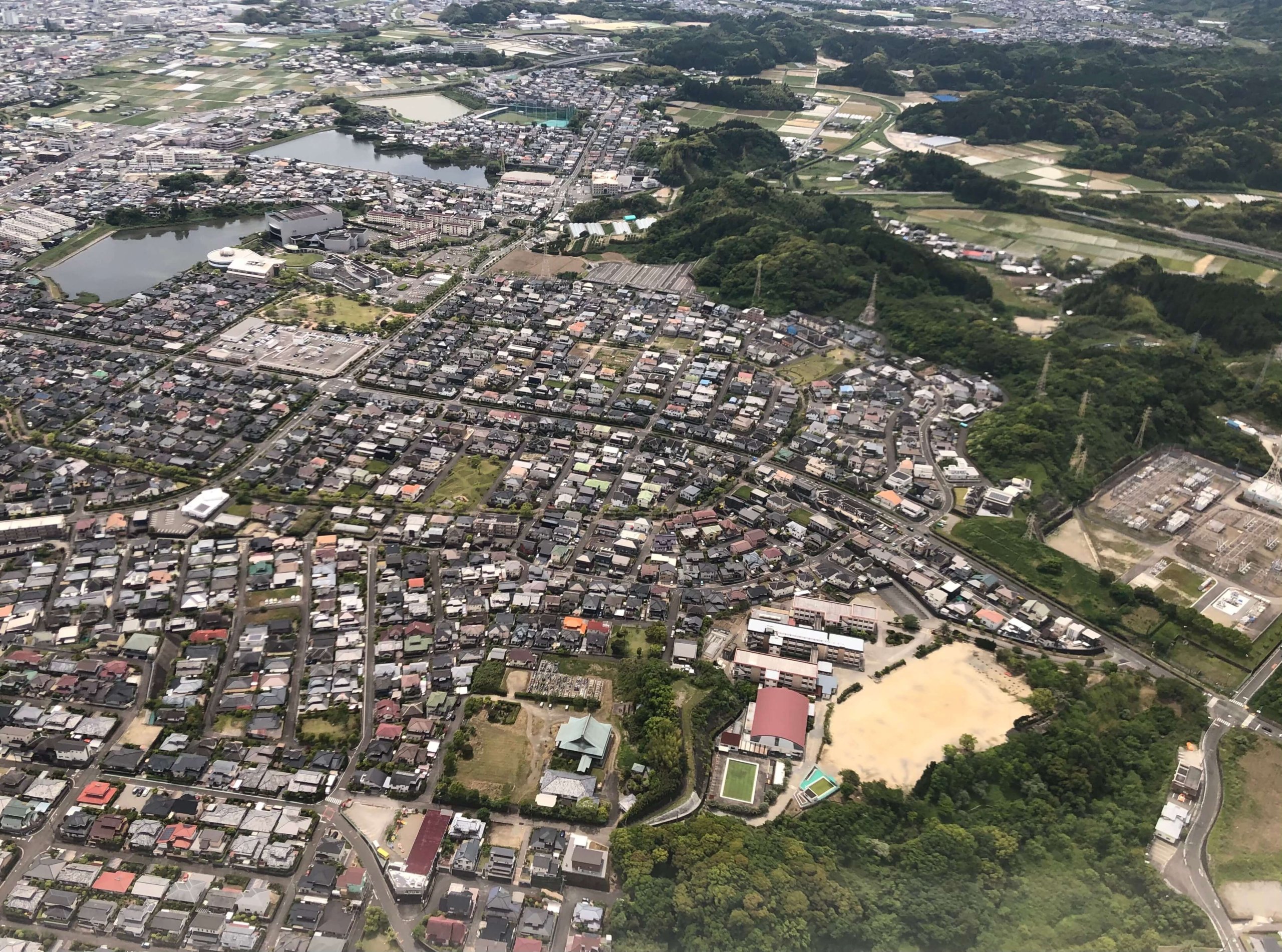飛行機からの景色