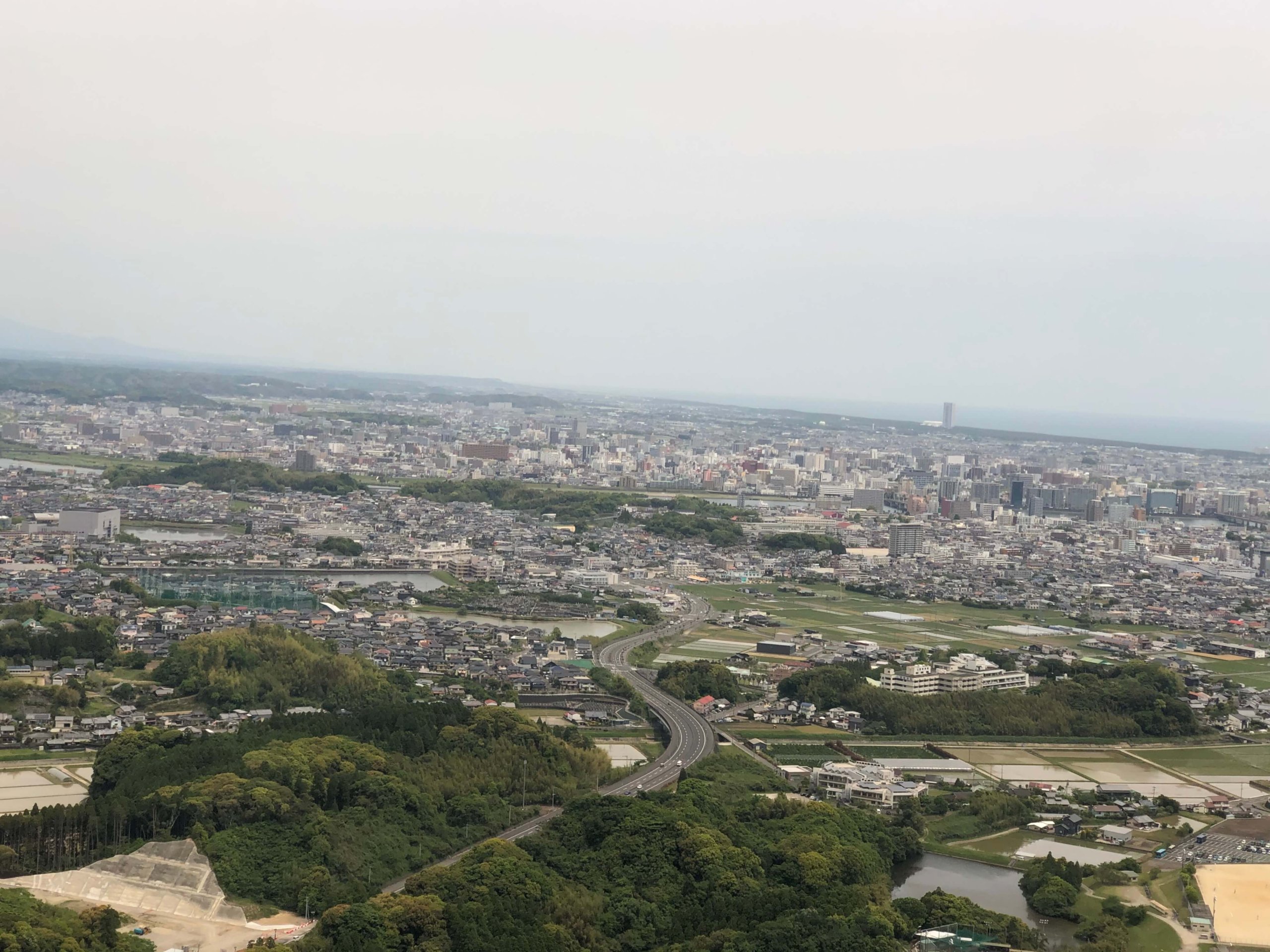 飛行機からの景色