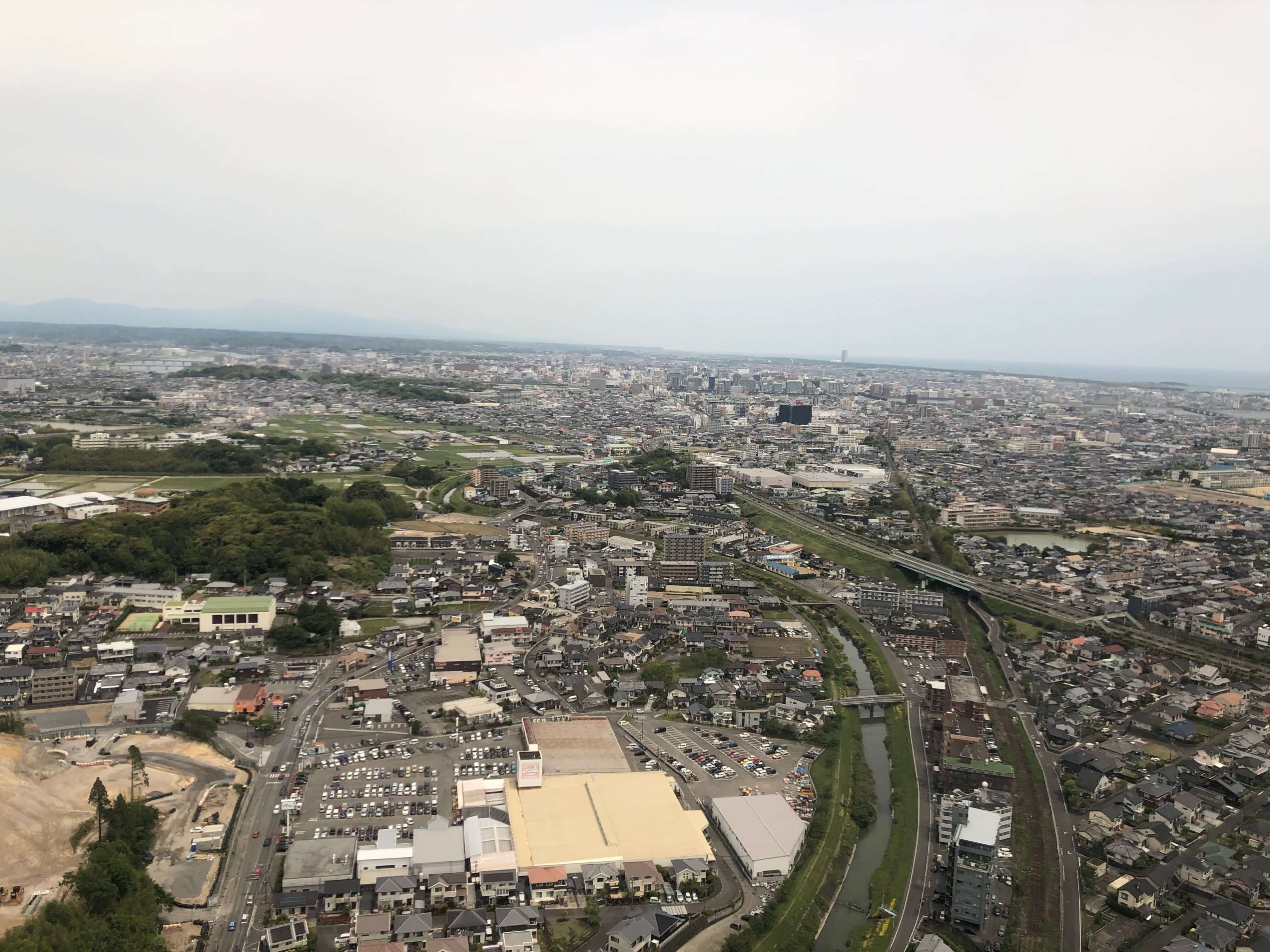 飛行機からの景色