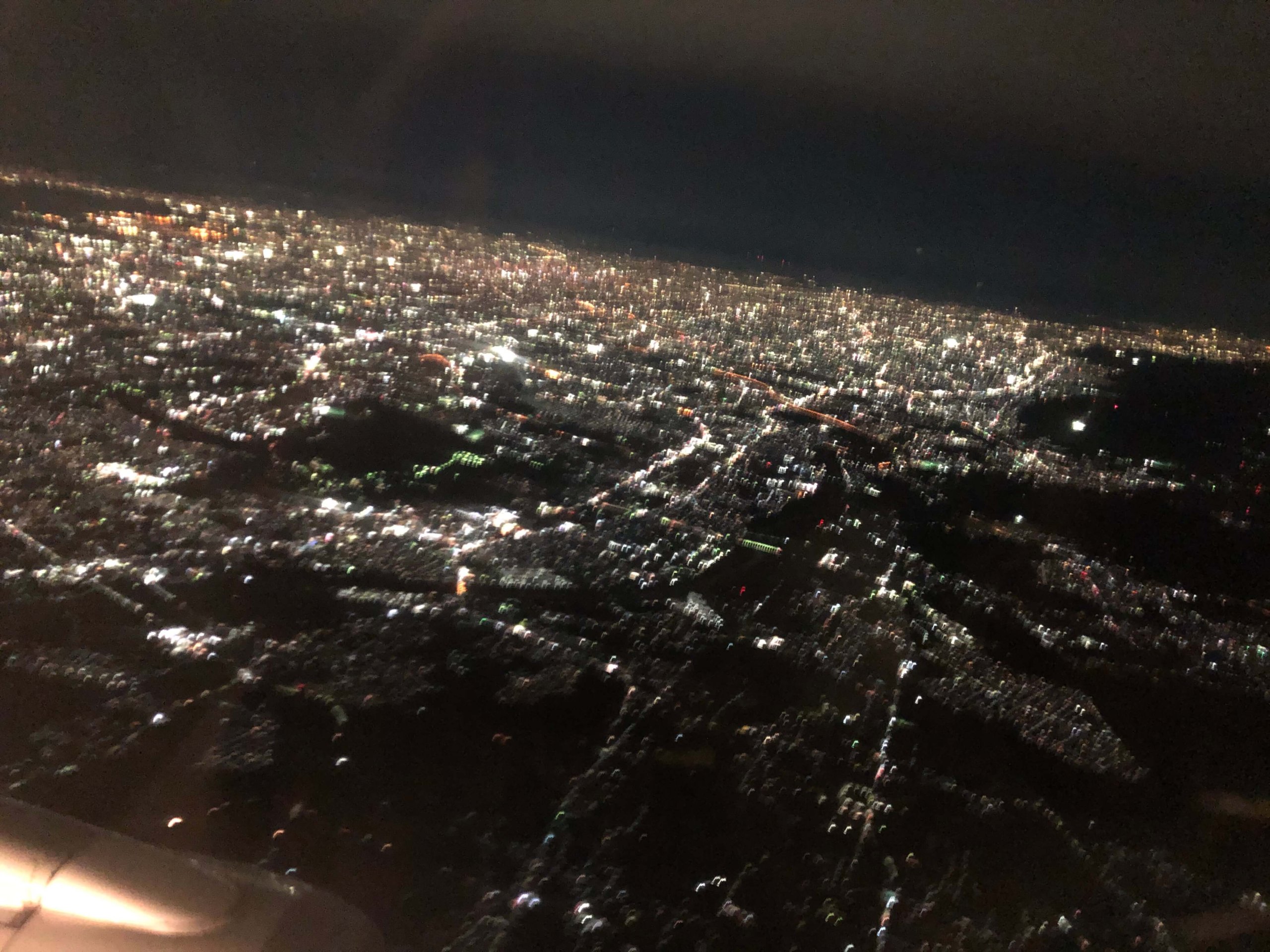 飛行機からの景色
