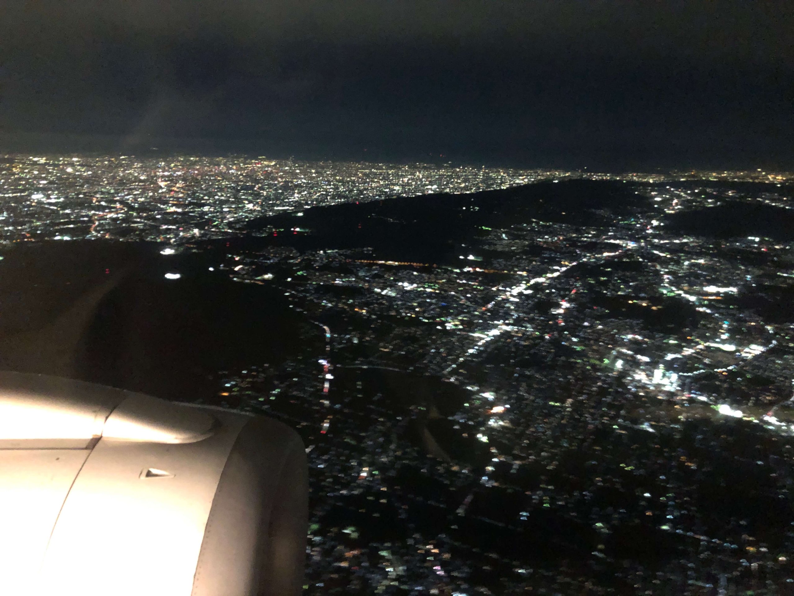 飛行機からの景色