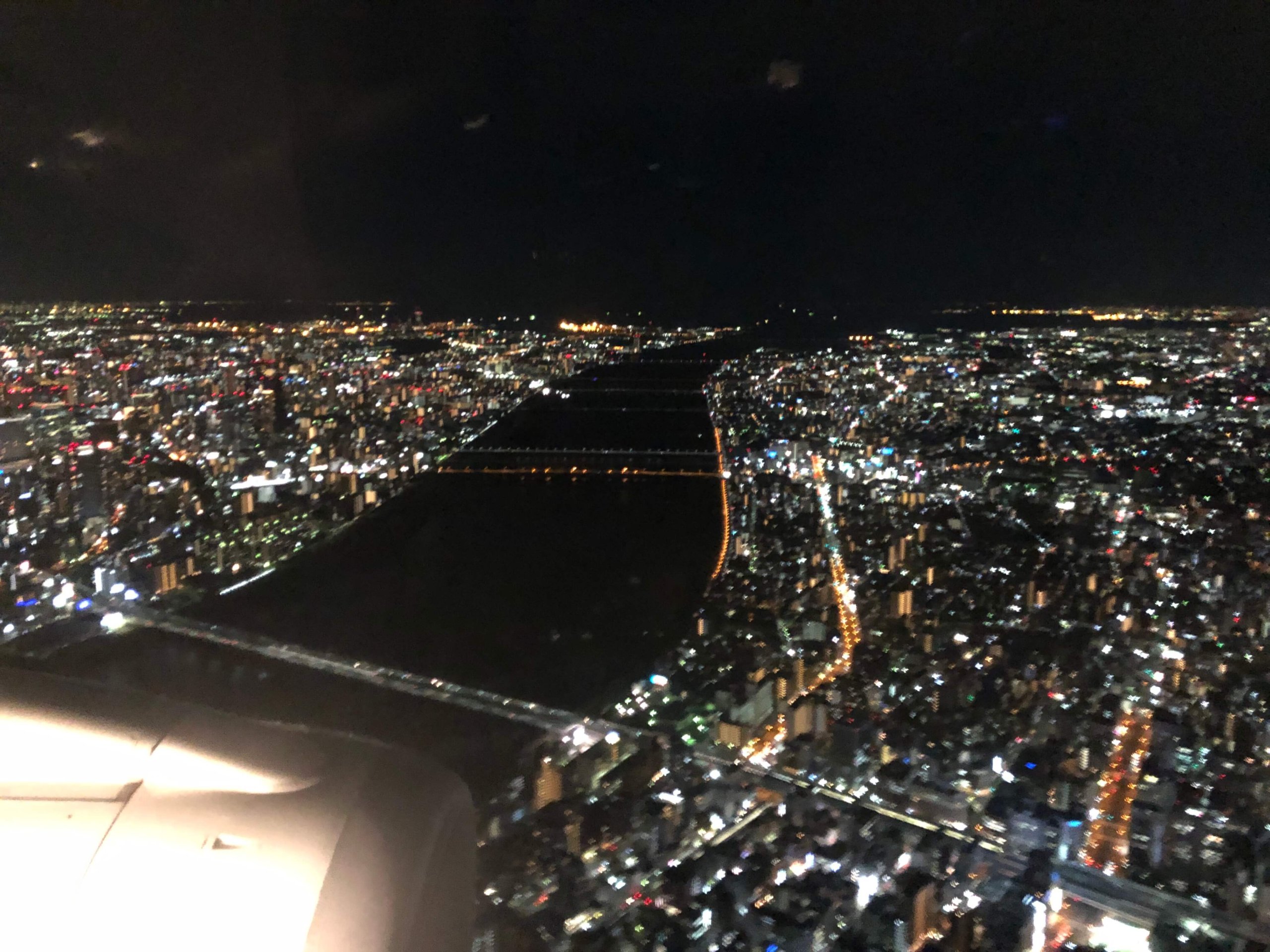 飛行機からの景色