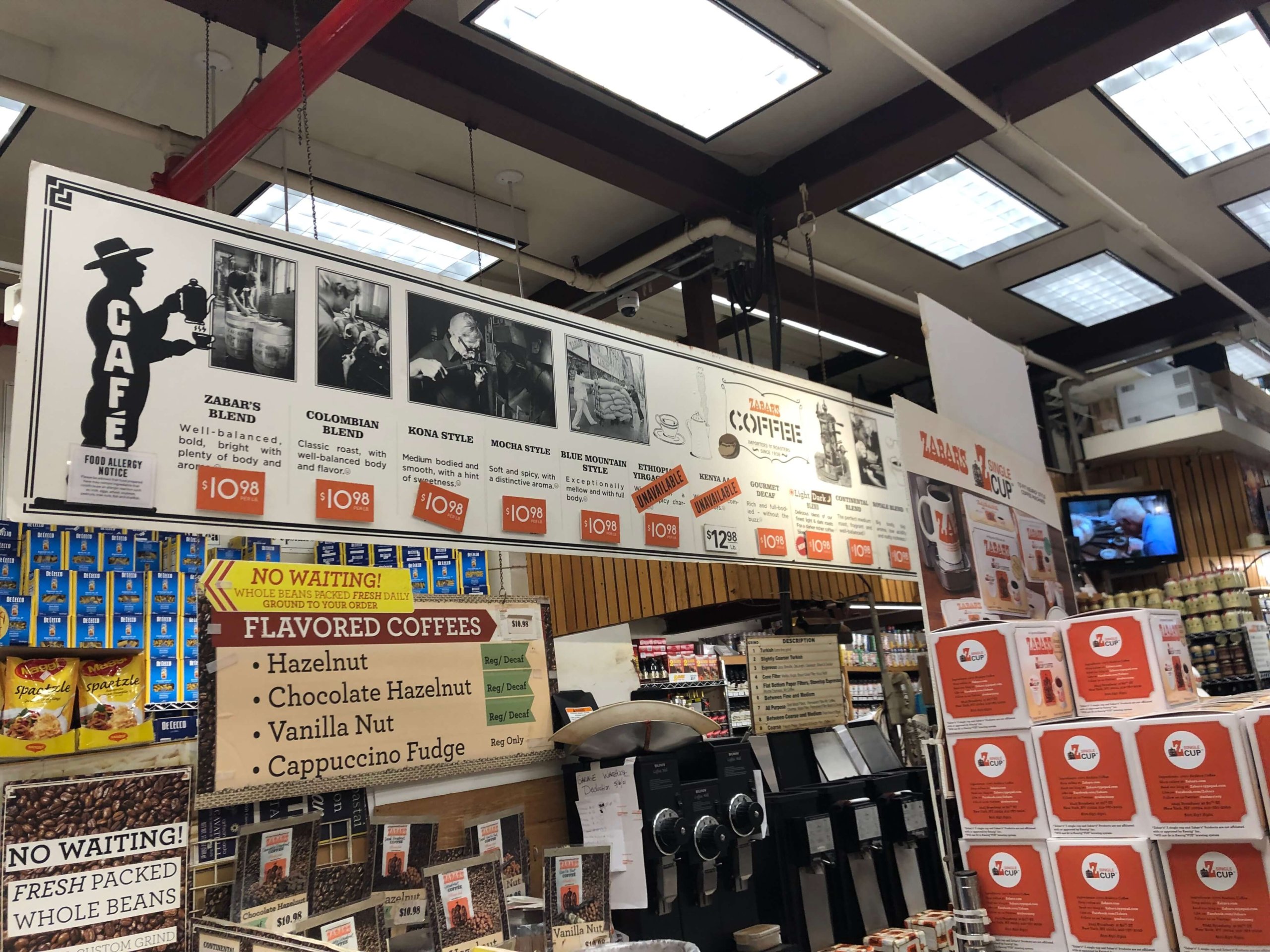 ZABAR'Sのコーヒー