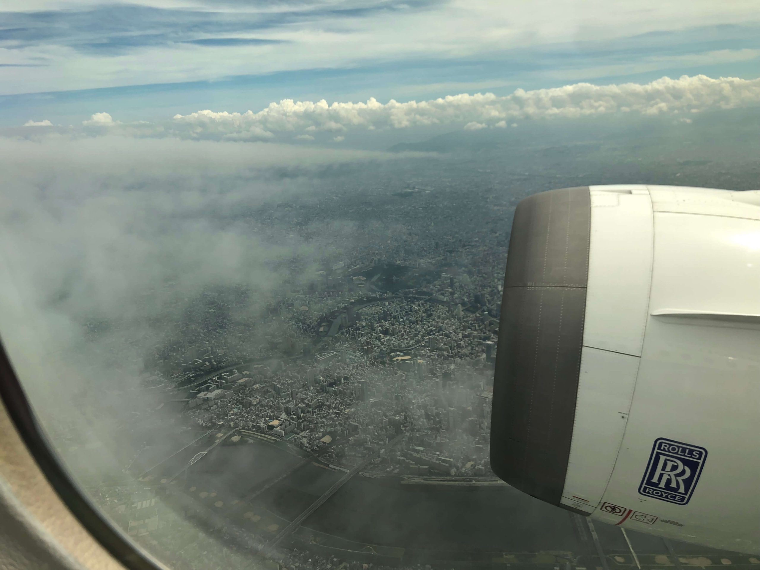 飛行機からの景色