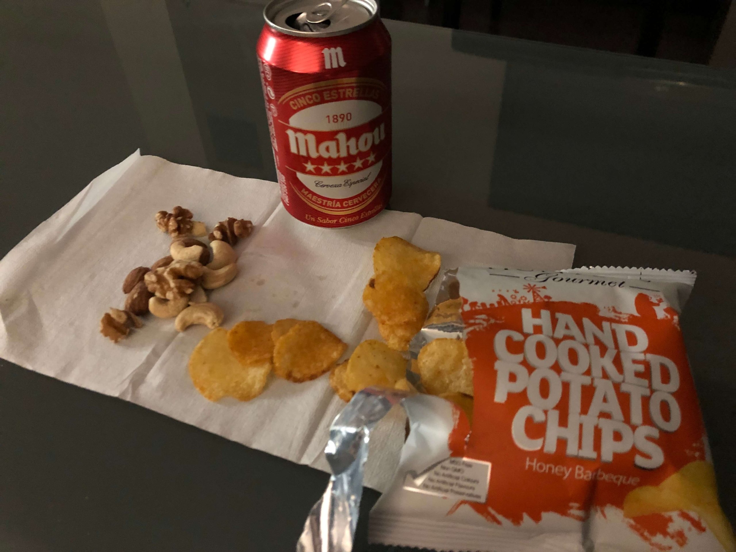 ビールとお菓子