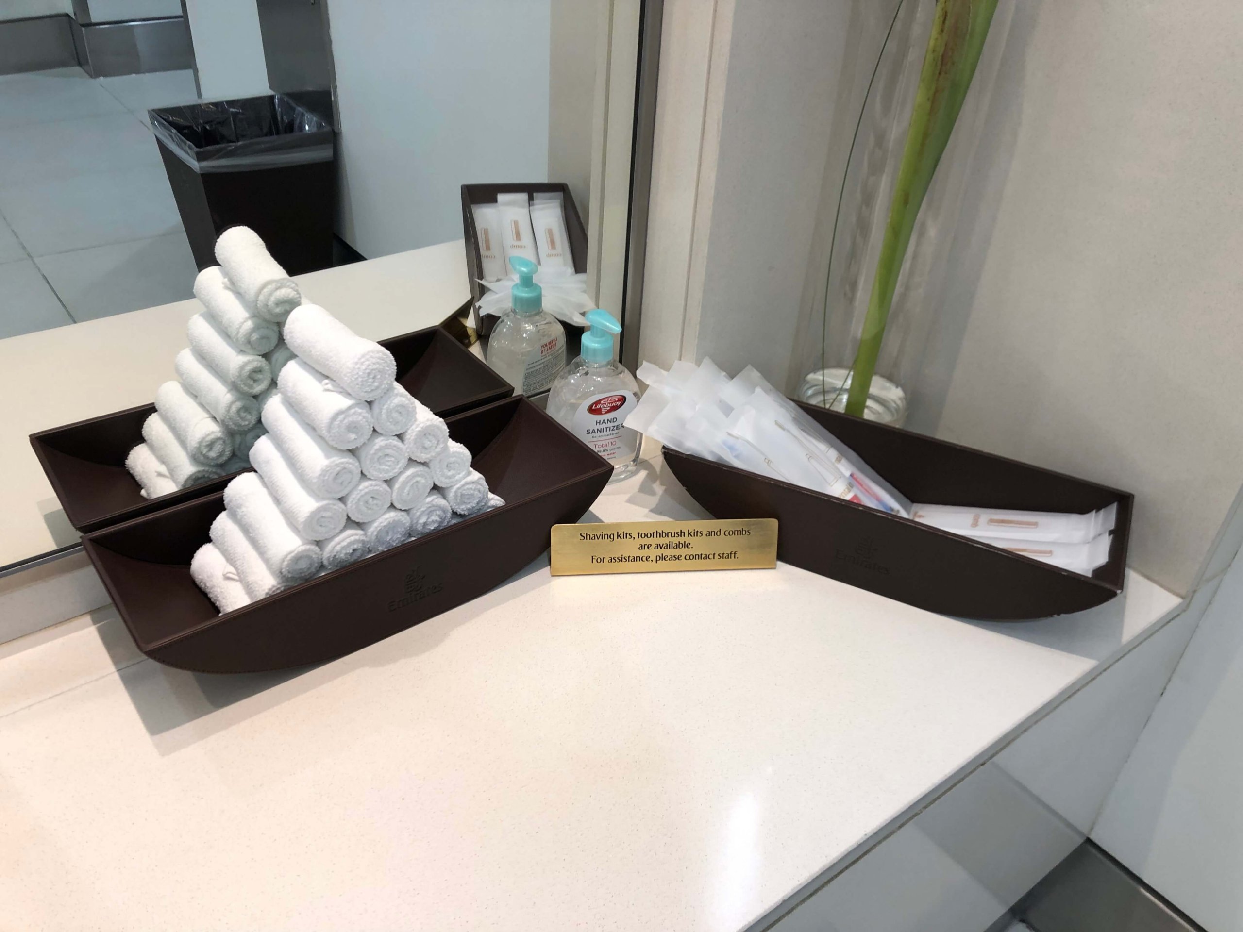 エミレーツ航空・ファーストクラスラウンジのお手洗い