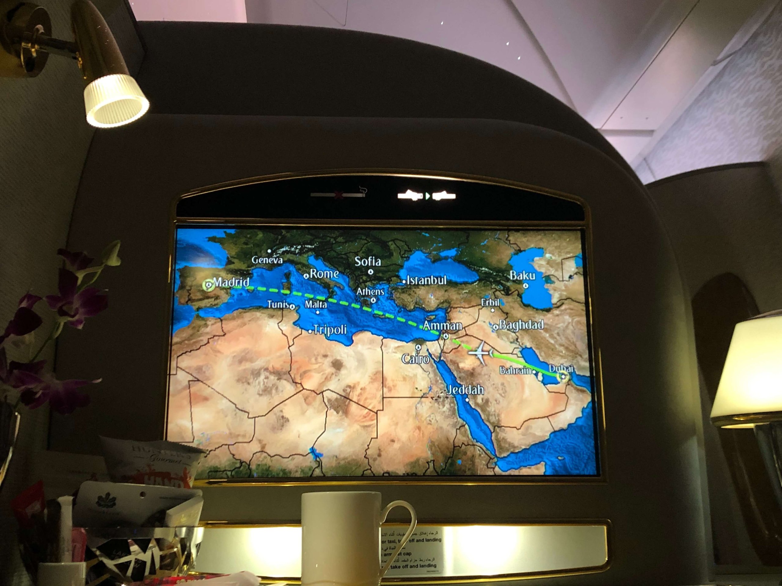 エミレーツ航空・フライトマップ