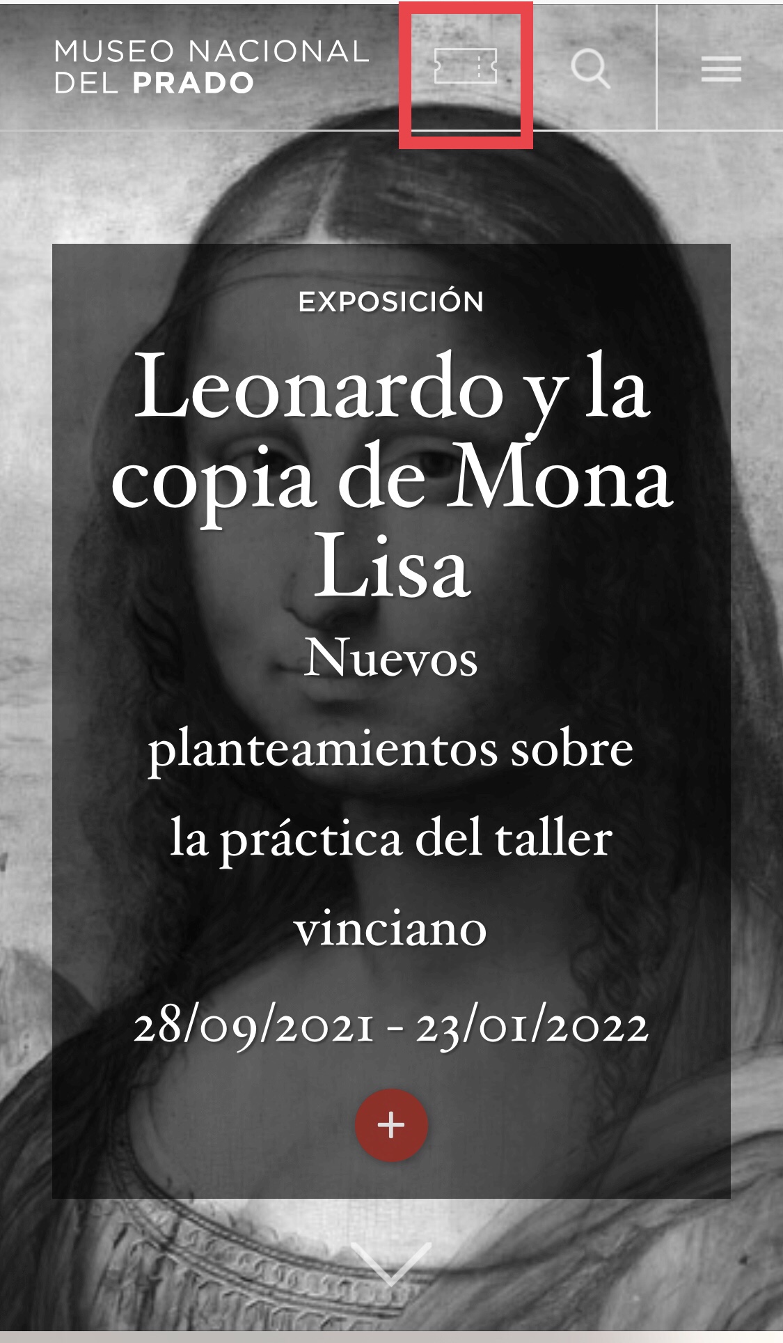 プラド美術館予約画面