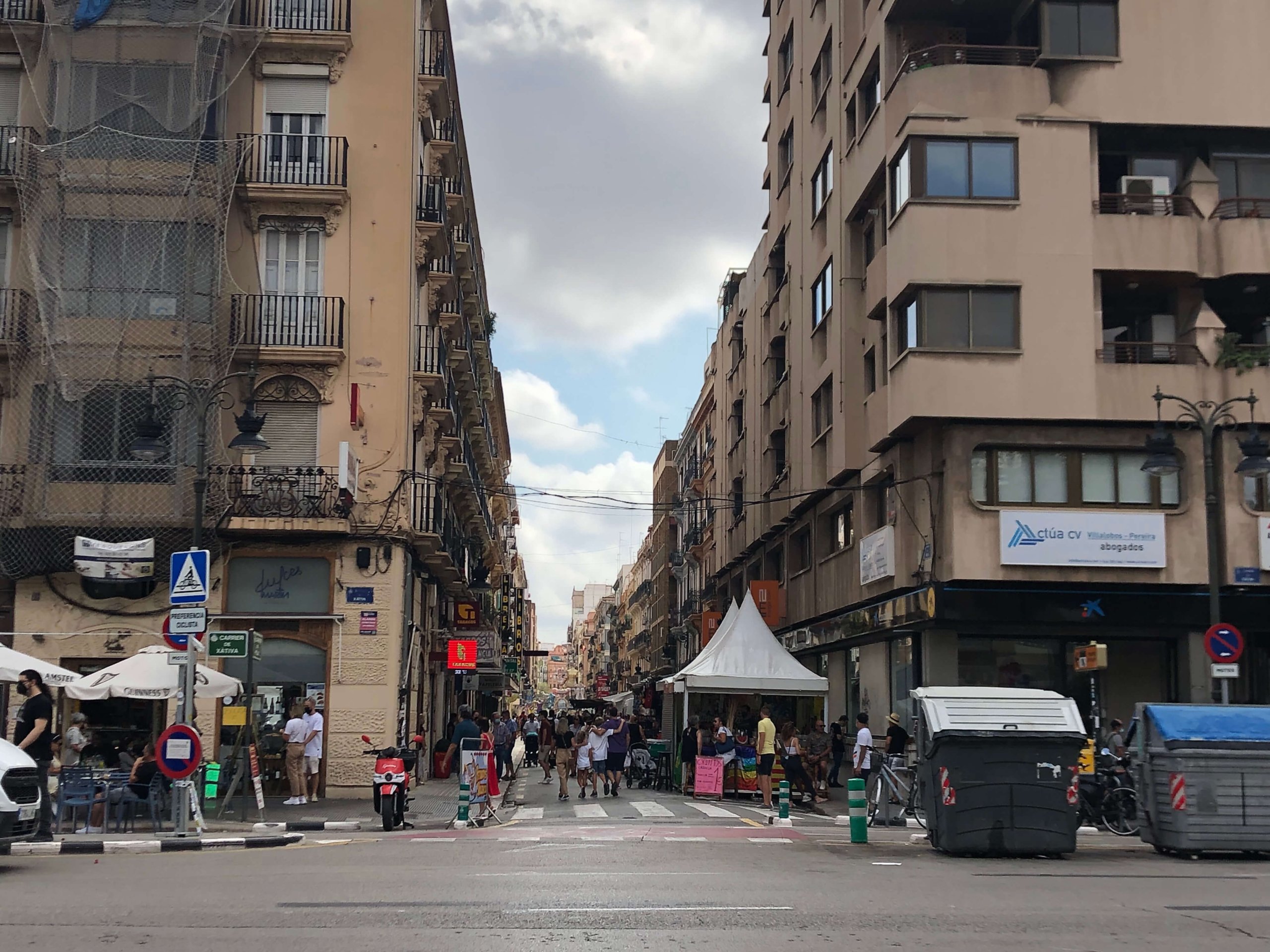 Nord駅近くの通り