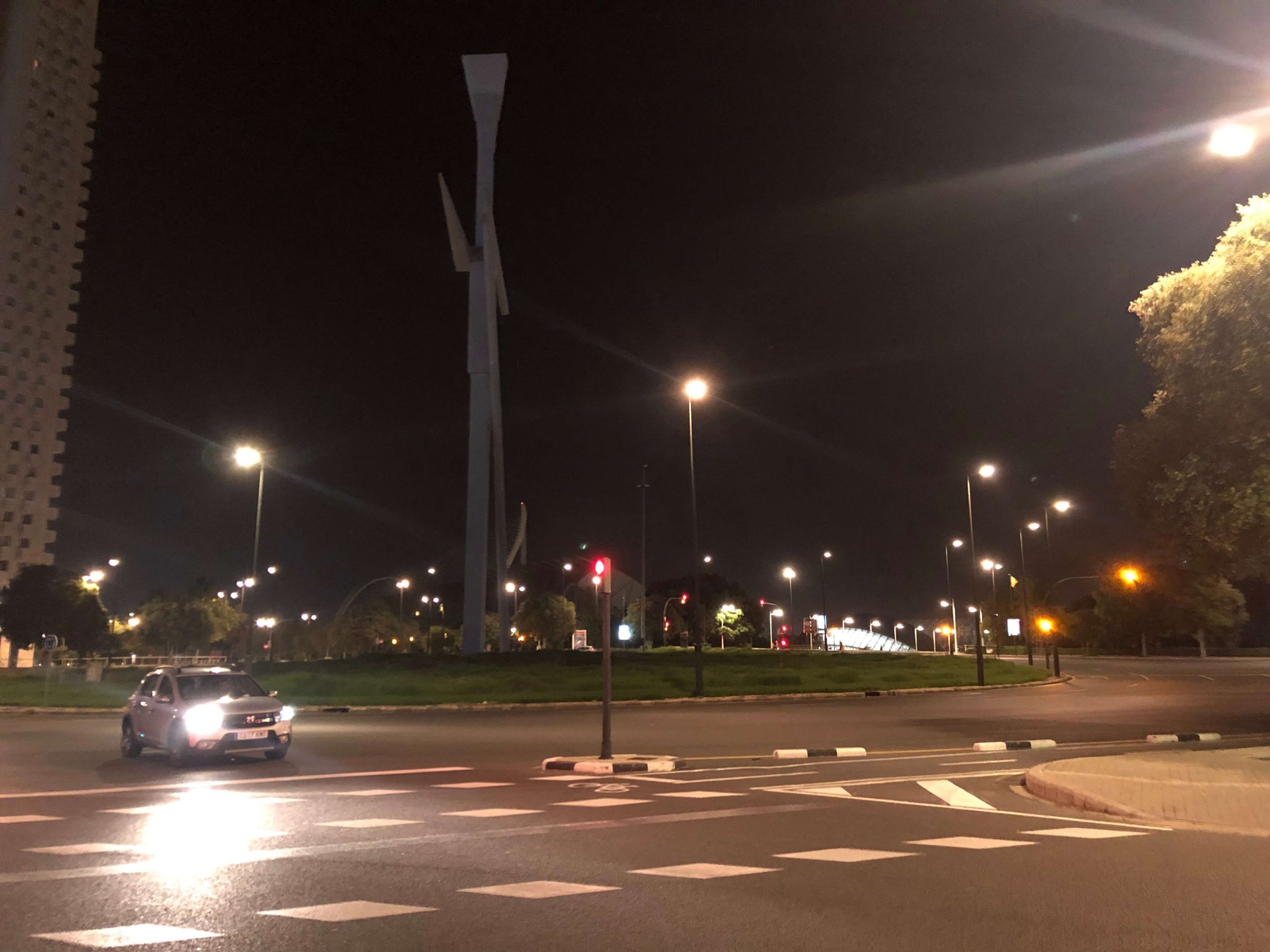 夜中のバレンシア