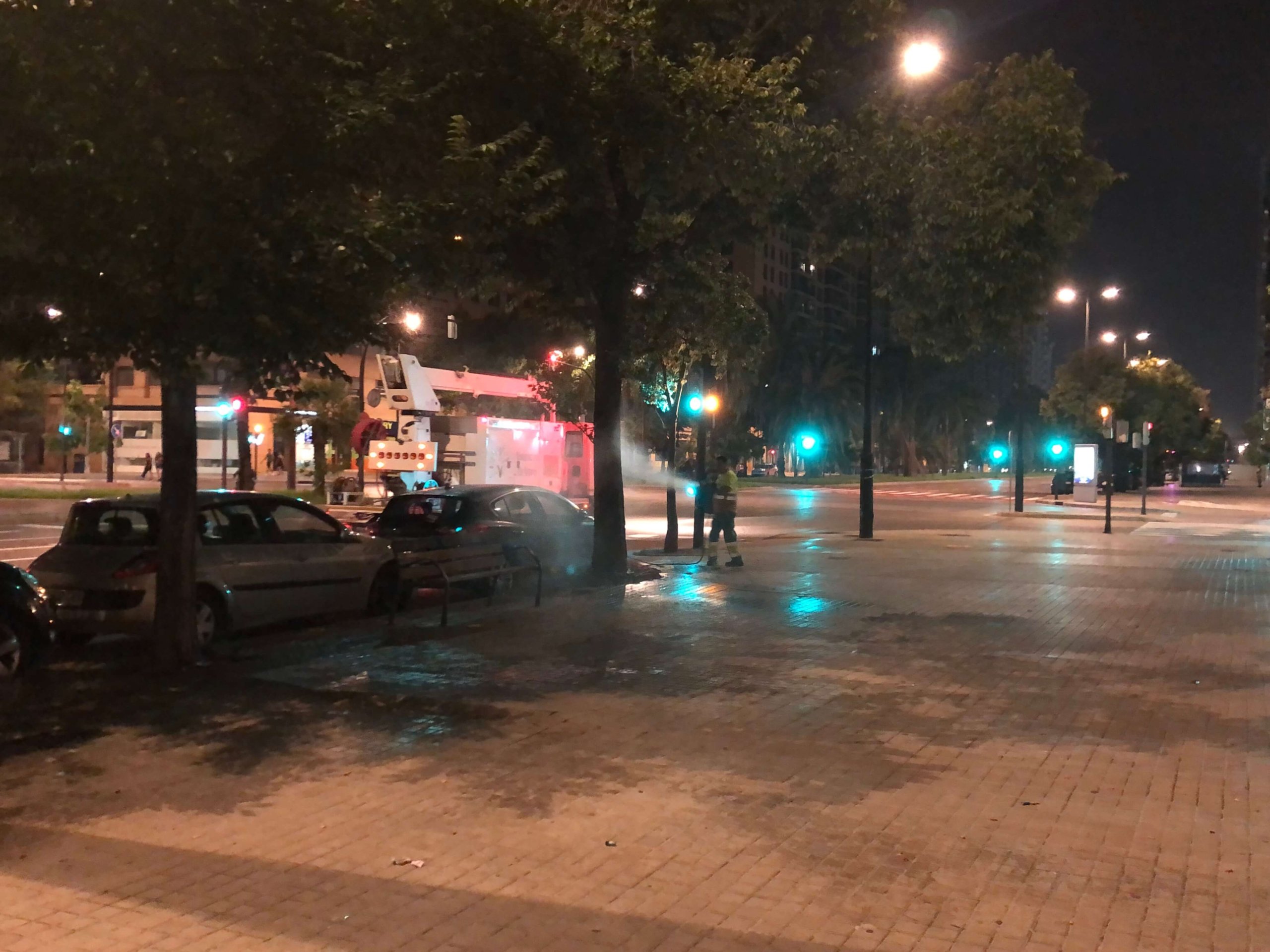 夜中のバレンシア