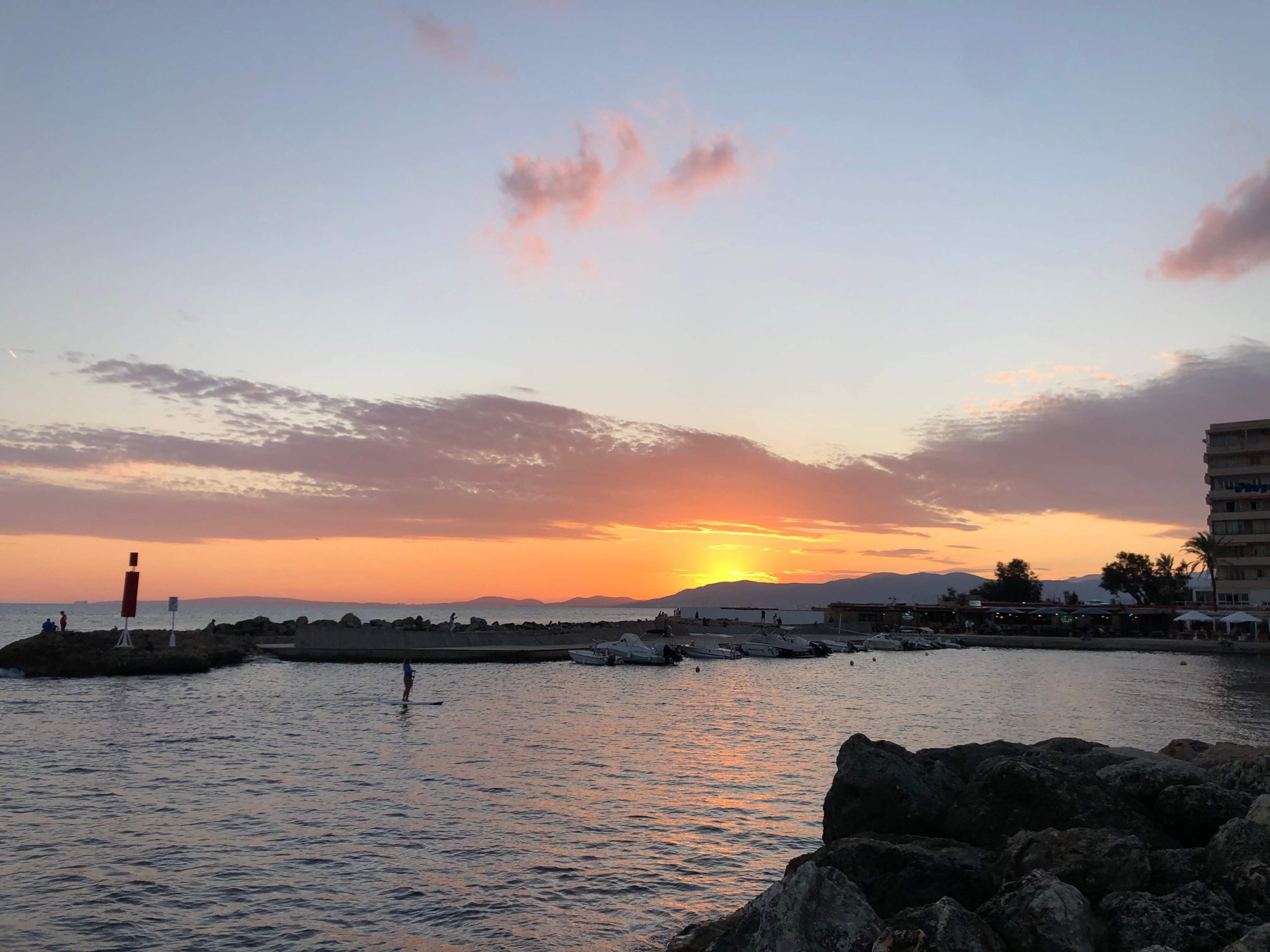 マヨルカ島の夕日