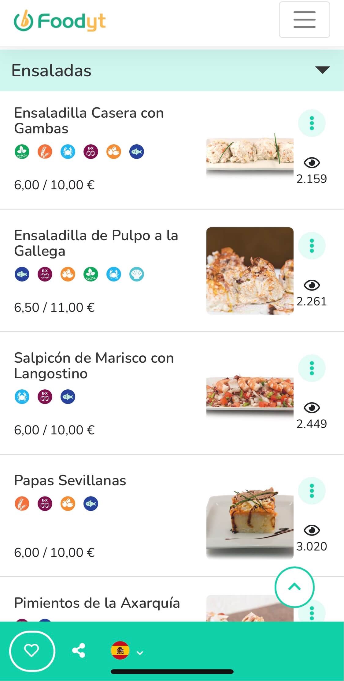 Dos de Mayo　メニュー