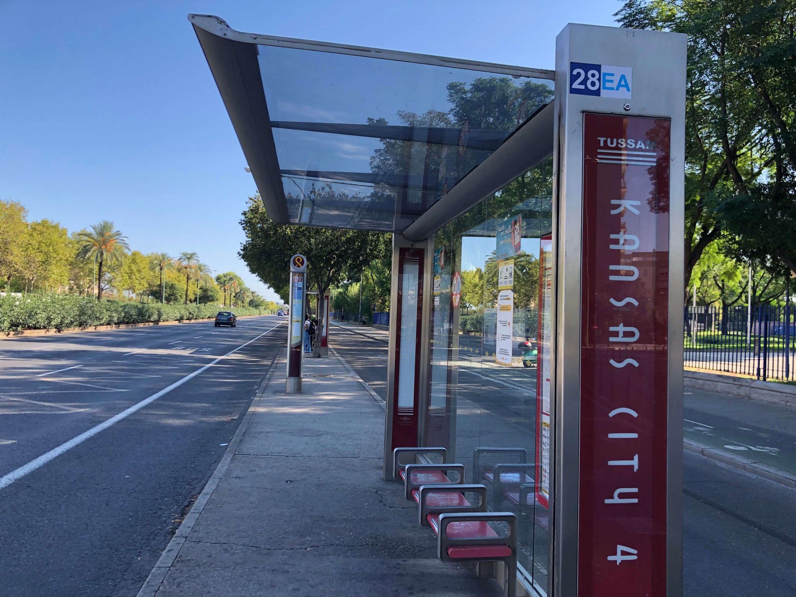 セビリア・空港バス乗り場