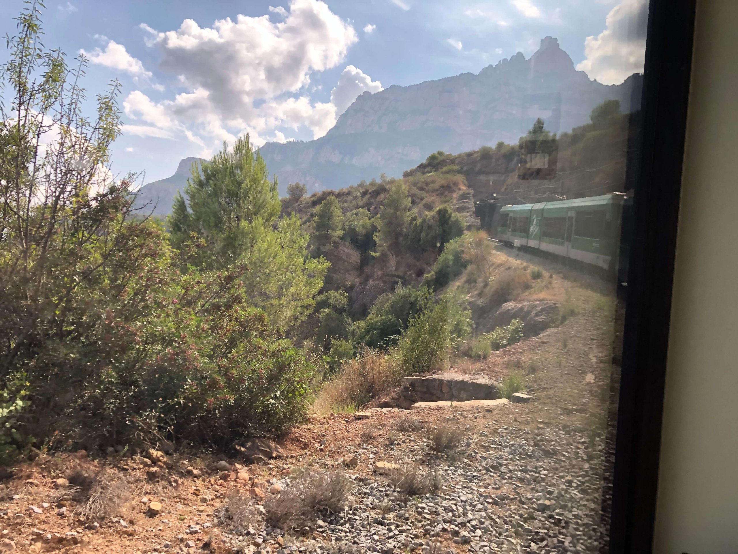 登山電車からの景色