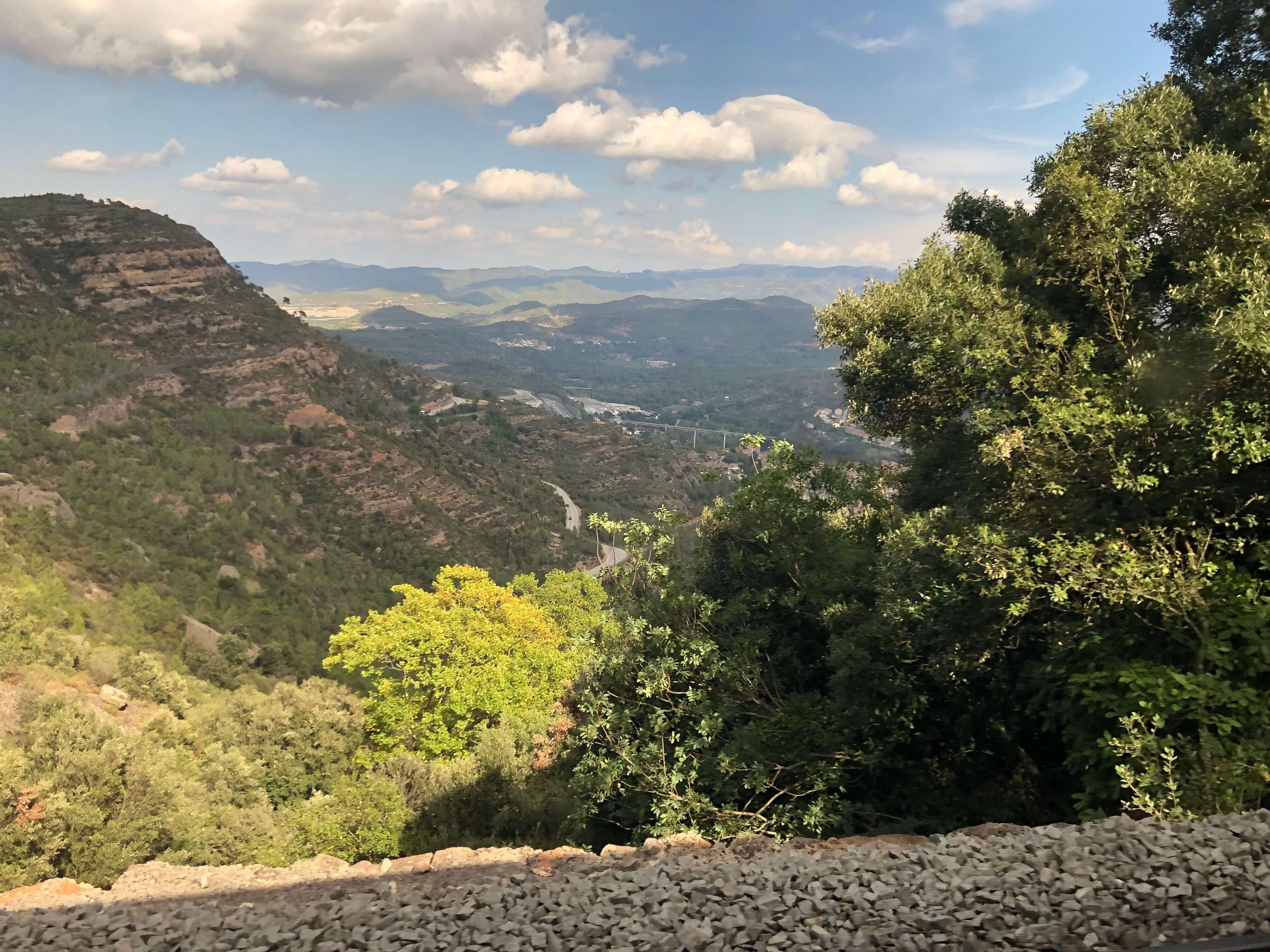登山電車からの景色
