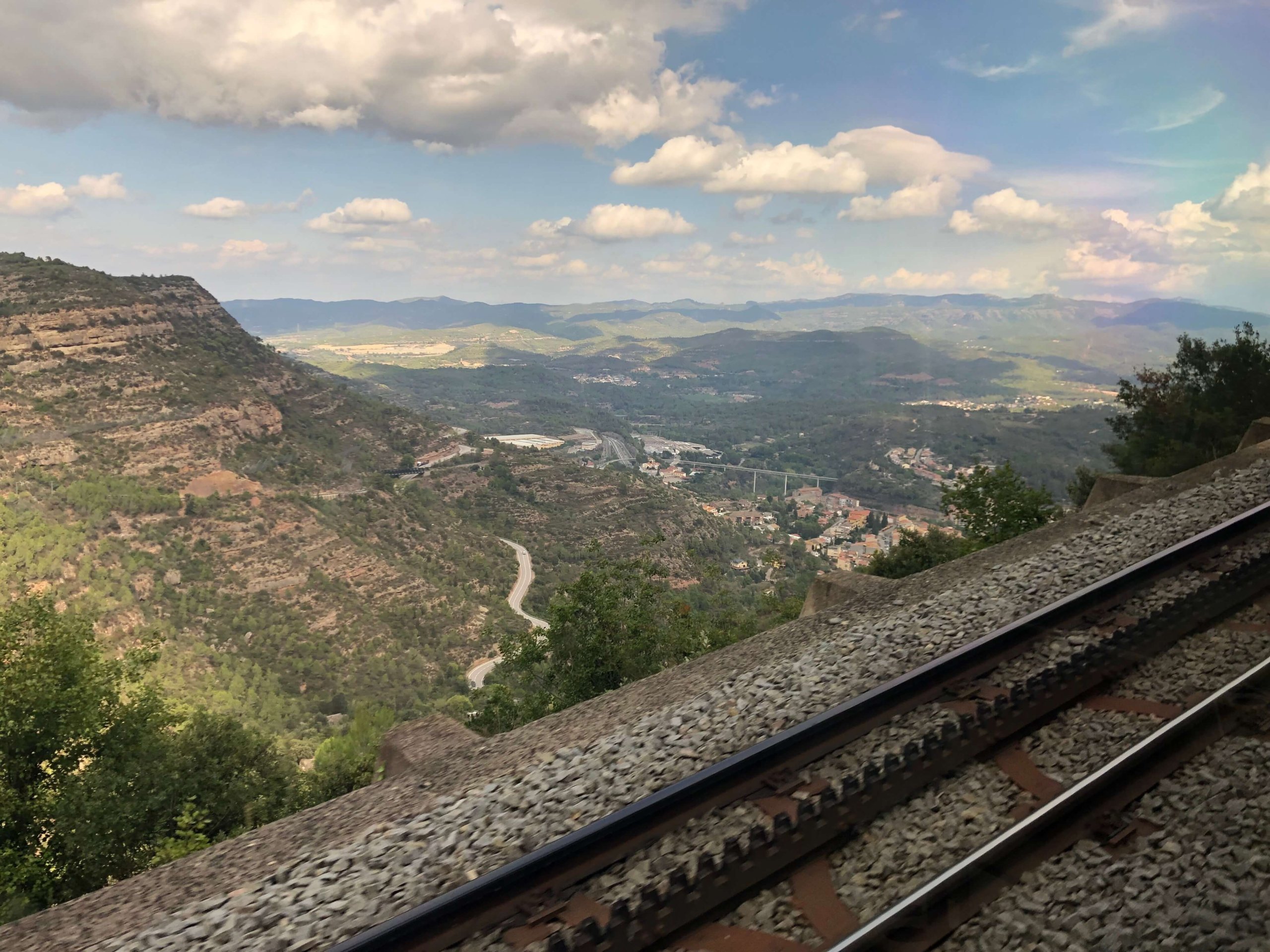 登山電車からの景色